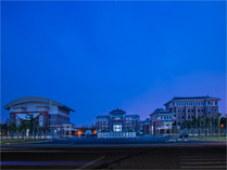 淮安嘉洋国际学校的夜景