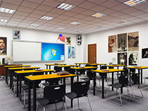 博格思加州学校教室
