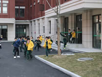 学生宿舍区紧急疏散演练