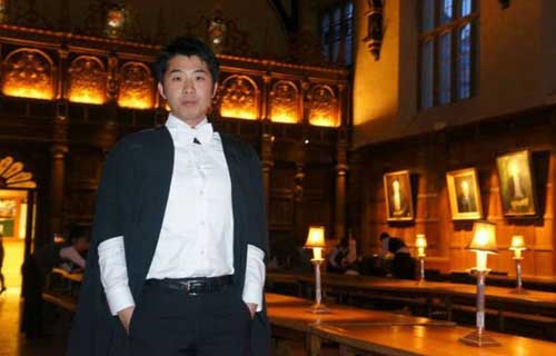 2003届毕业生徐斌成功获得英国剑桥大学硕士录取通知书