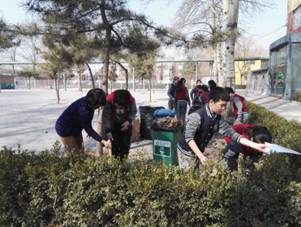 北京市私立树人瑞贝学校小学部六年级师生开展“零垃圾”环保活动