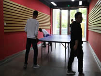 美国林登中学上海分校乒乓球室