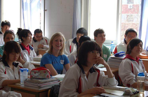 北京新桥外国语高中学校语言课程学生