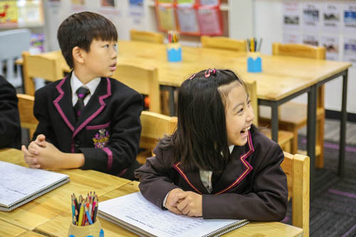 黑利伯瑞国际学校小学部学生