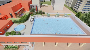 理德世界学园儿童戏水池与标准游泳池