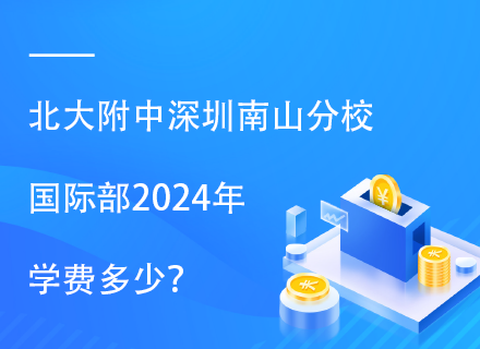 北大附中深圳南山分校国际部2024年学费多少？