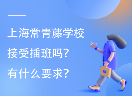 上海常青藤学校接受插班吗？有什么要求？