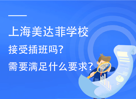 上海美达菲学校接受插班吗？需要满足什么要求？