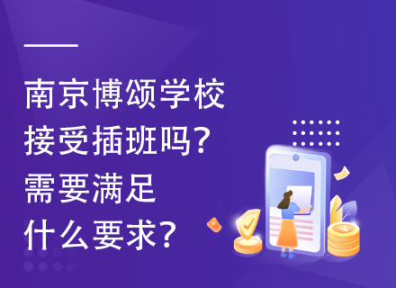 南京博颂学校接受插班吗？需要满足什么要求？
